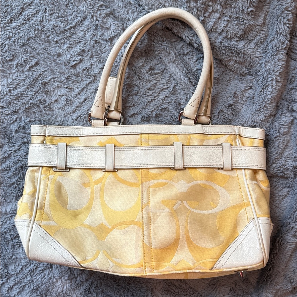 Yellow Coach Purse - Picture 5 of 7